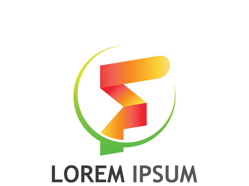 Modern F initial letter logo.