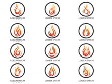 Fire flame vector illustration design