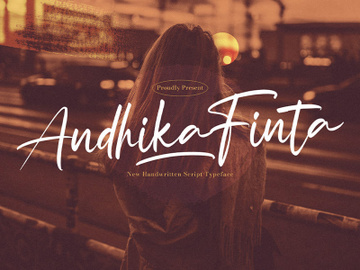 Andhika Finta - Handwritten Font preview picture