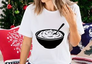 Creamy Bowl of Food with Spoon Icon