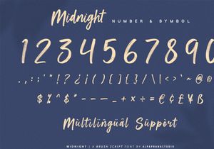 Midnight - Brush Script Font