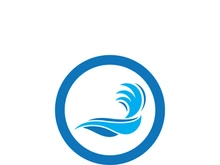 Wave beach vector illustration design logo