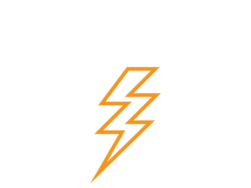 Lightning bolt flash thunderbolt icons vector
