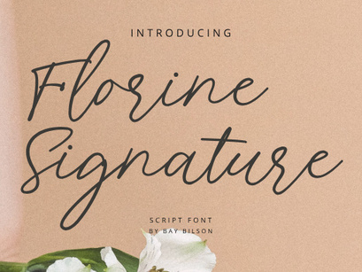 Florine Signature Font