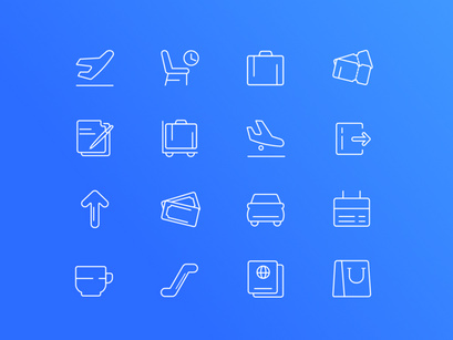 Airport related icons