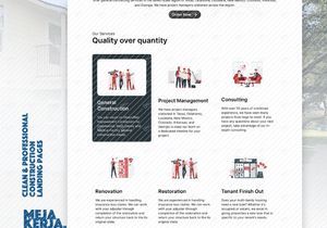 Construction Landing Page Website