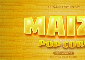 Corn Casserole Editable Text effect Style
