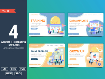 [Vol. 05] Business Website Illustration Templates - Landing Page preview picture