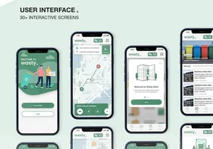Wasty Mobile App UI KIT - XD