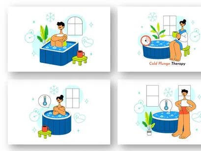 10 Cold Plunge Therapy Illustration