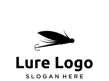 Fishing logo design with fish food concept. preview picture