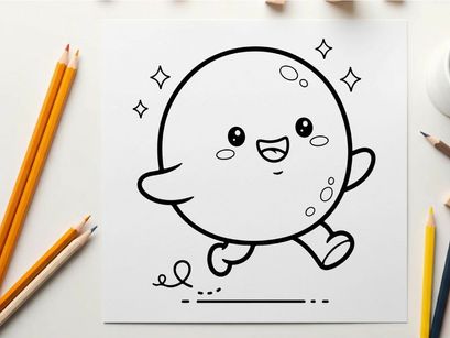 Cute smiling ghost holding hands vector illustration