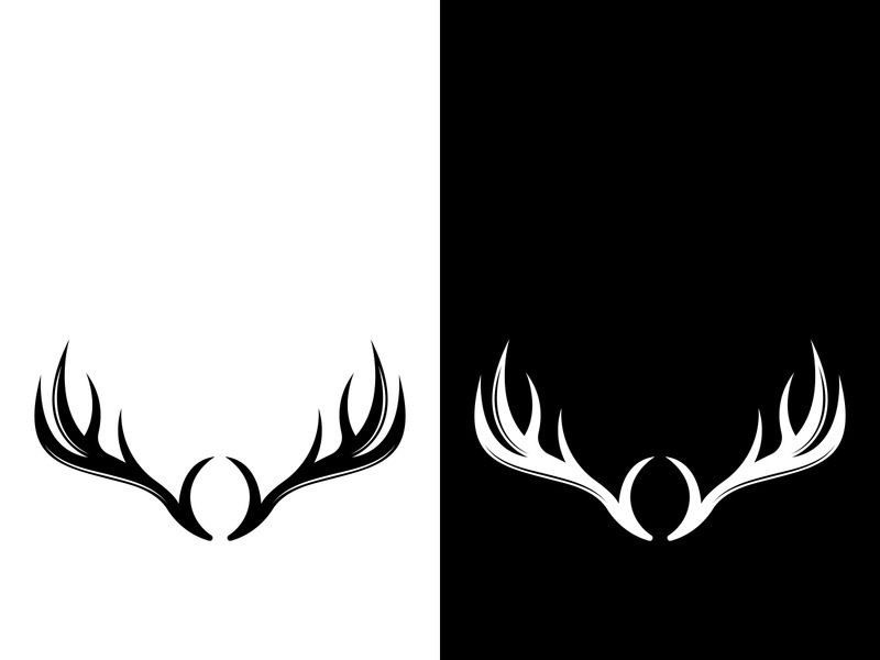 Deer logo template vector icon illustration design