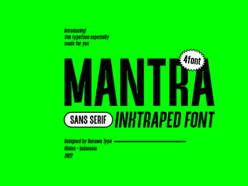 Mantra - Inktraped Sans Serif preview picture
