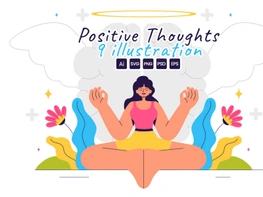 9 Positive Thoughts Illustration preview picture