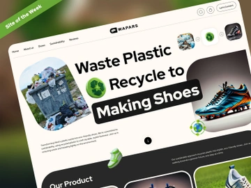 Waste Management Recycle Website Design Concept preview picture