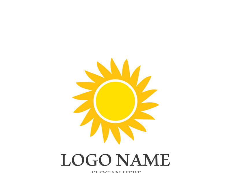 Sun vector illustration icon logo template design