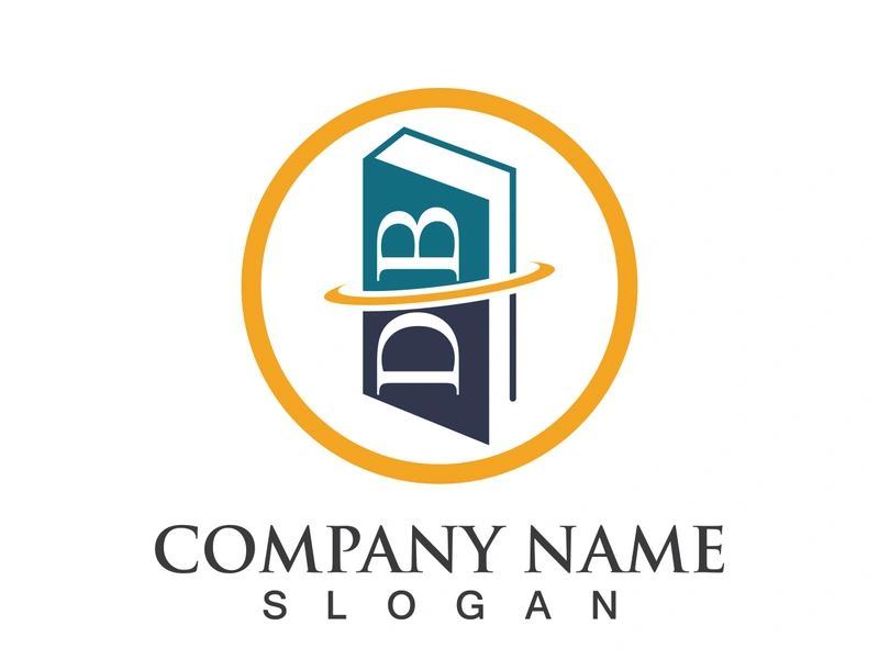 Digital book logo technology vector icon design