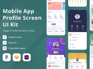 Profile Screen UI Kit preview picture
