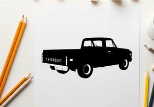 Chevrolet pickup truck silhouette