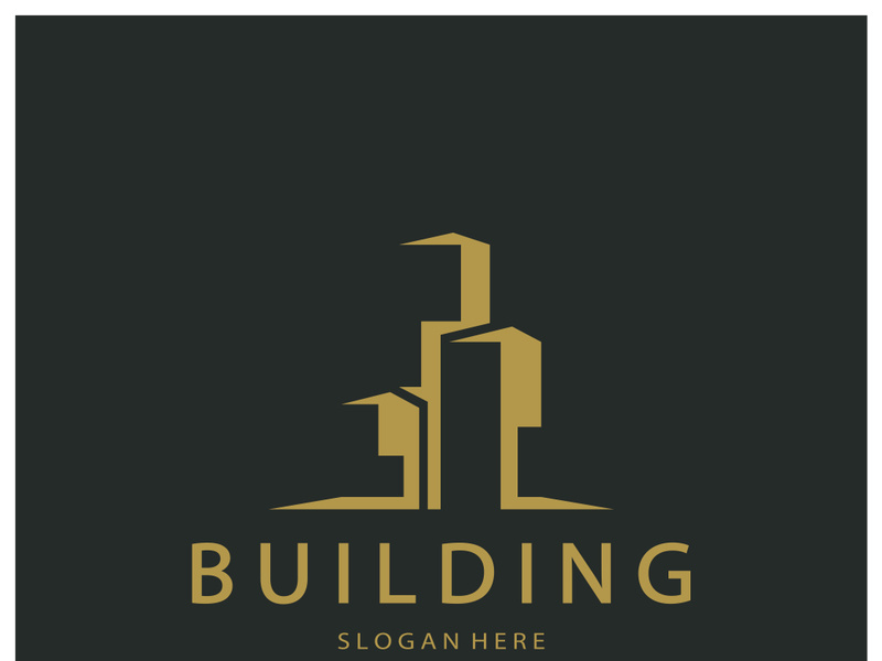 Building logo vector illustration design,Real Estate logo template, Logo symbol icon