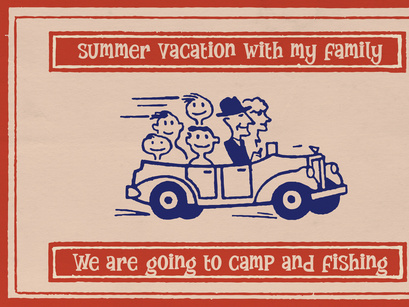 Sampan Folk | Playful Hand Drawn Display