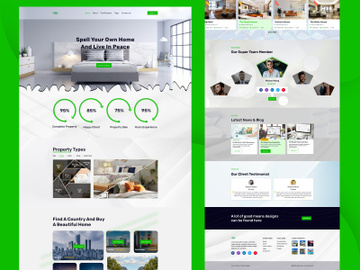 Real Estate Website Template Design preview picture