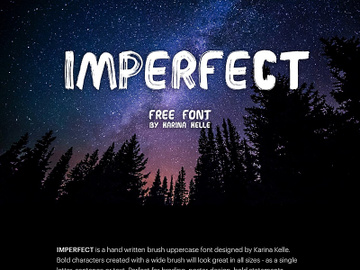 Imperfect Free Font preview picture