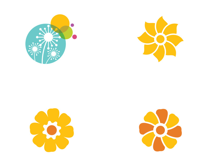 Flower icon design illustration