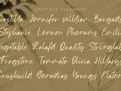 Mystique - Luxury Signature Font