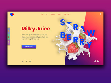 Juice Bar Landing Page preview picture
