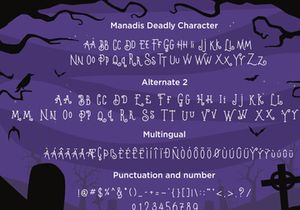 Manadis Deadly - Quirky Font