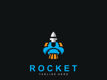 Rocket Logo Design template technology Design Concept, Creative Symbol preview picture