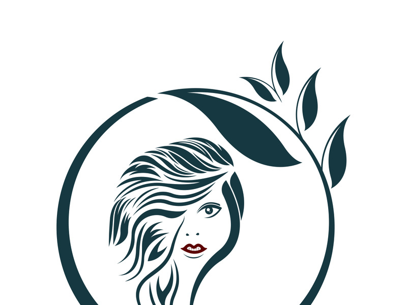 Women beauty, salon, spa, hair minimalist logo design inspiration