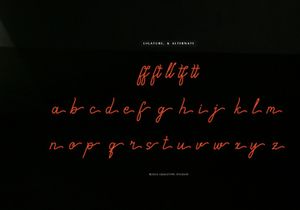 Stay Again | Monoline Script Font