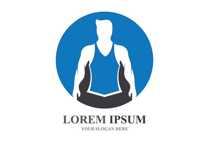 Vector object and Icons for Sport Label  Gym Badge  Fitness Logo Design