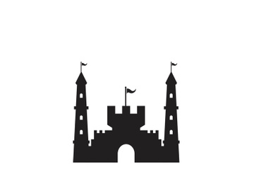 Castle vector illustration icon preview picture