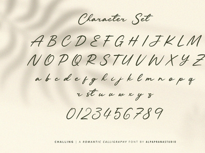 Challing - Romantic Calligraphy Font