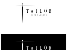 tailor logo icon illustration template combination of buttons for clothes, thread and sewing machine, for clothing product design, convection companies, fashion in vector form