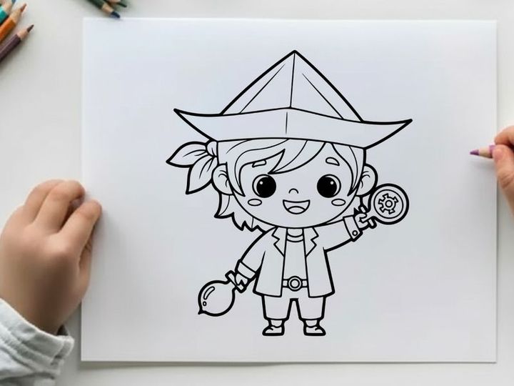 Chef girl cooking vector illustration flat design