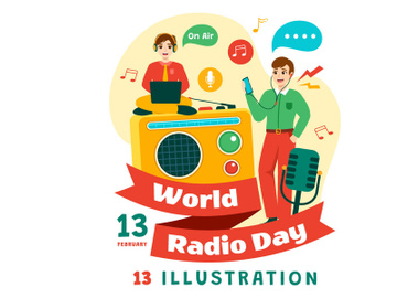13 World Radio Day Illustration preview picture