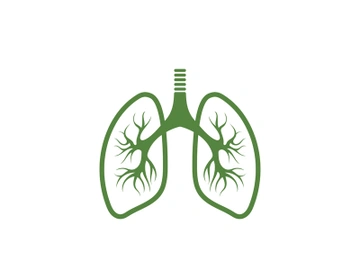 Lung icon logo for medical design preview picture