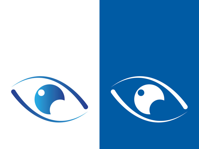 Branding identity corporate eye care vector logo design