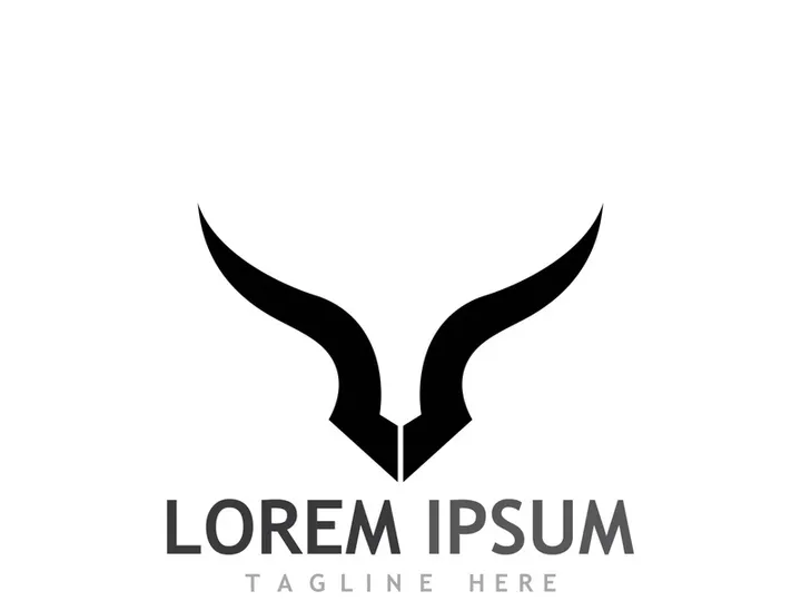 bull head horn logo