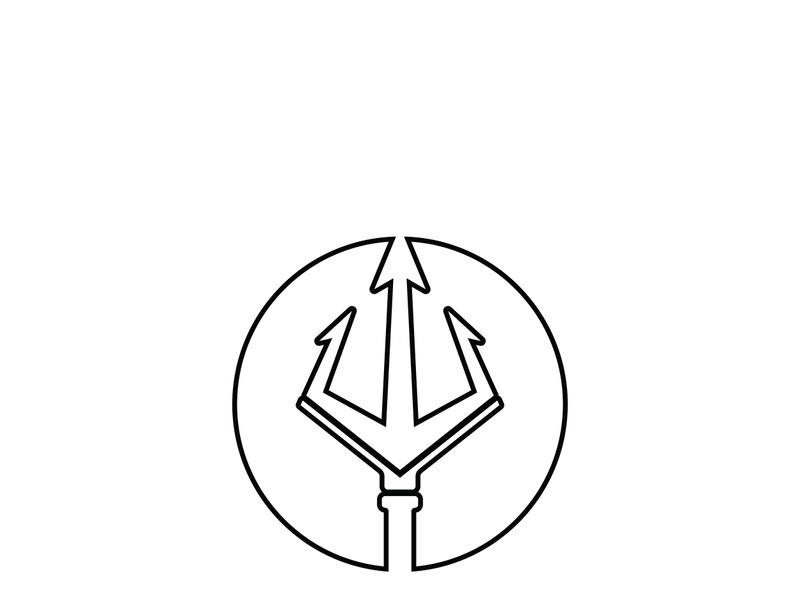 Trident Logo Template vector icon illustration design