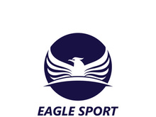 Eagle wing logo design vector image template