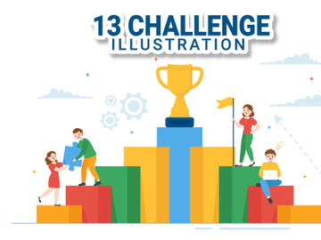 13 Challenge and Overcoming Obstacle Illustration preview picture