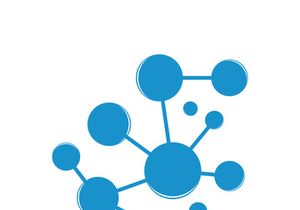 Neuron logo icon design template flat vector
