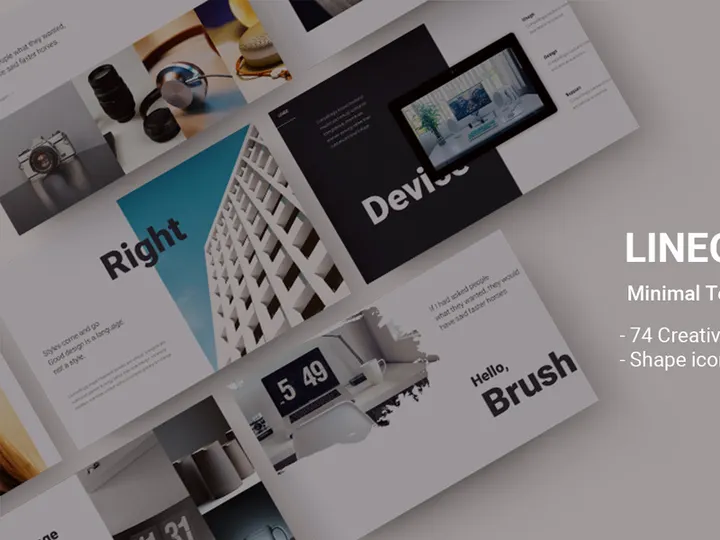 LINEO - Minimal Animated Powerpoint Template preview picture