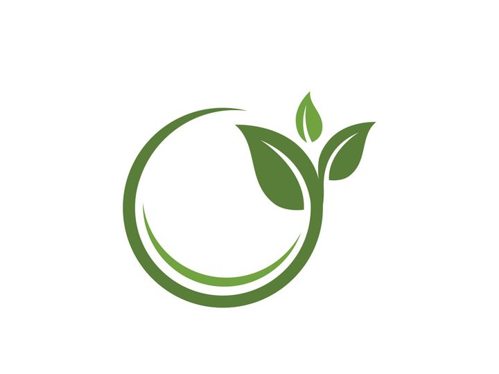 Eco green icon illustration design template